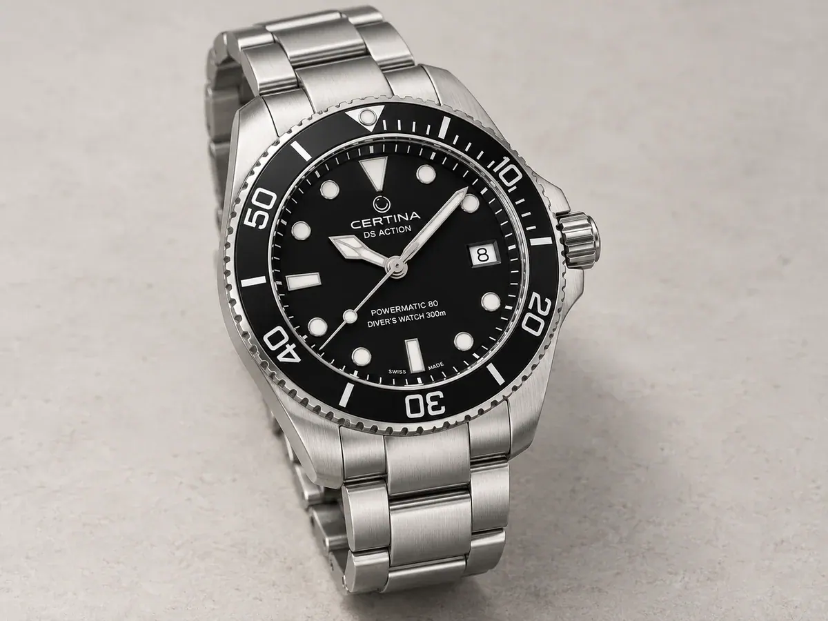 تصویر بازسازیشدهٔ ساعت Certina DS Action Diver 38 Powermatic 80