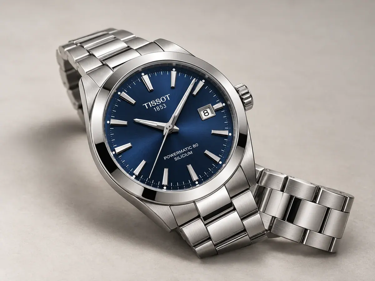 تصویر بازسازیشدهٔ ساعت Tissot Gentleman Powermatic 80