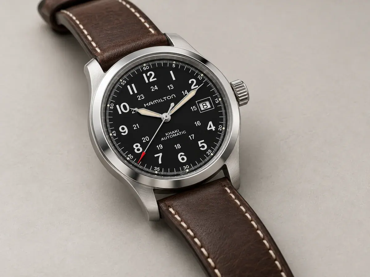 تصویر بازسازیشدهٔ ساعت Hamilton Khaki Field Auto 42